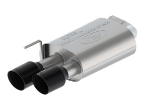 Ford Mustang Performance Exhaust - Rear - Ford Racing - Axle-Back with GT Valance & Black Tips - Black - 2024+